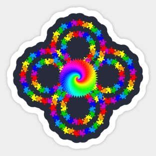 Infinity puzzle Sticker